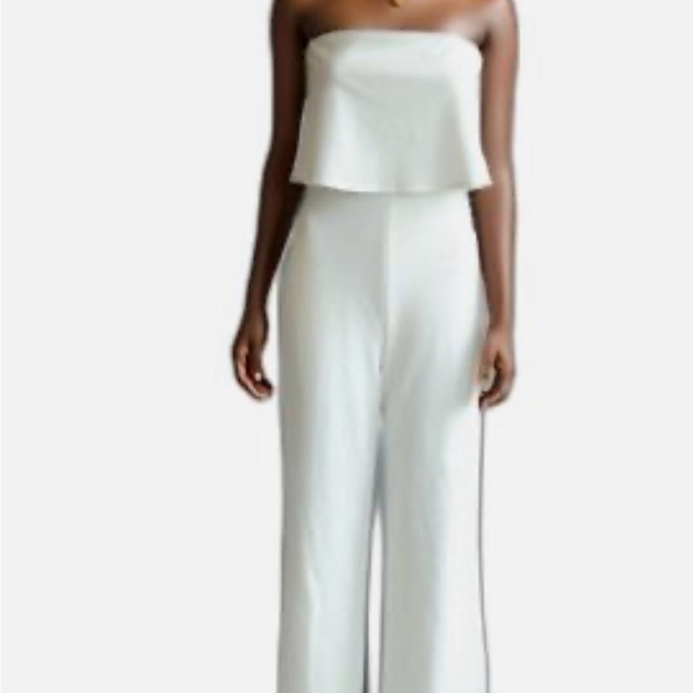 Lulus White Strapless Jumpsuit
